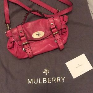 Mulberry Mini Alexa Natural Leather Cross Body Bag